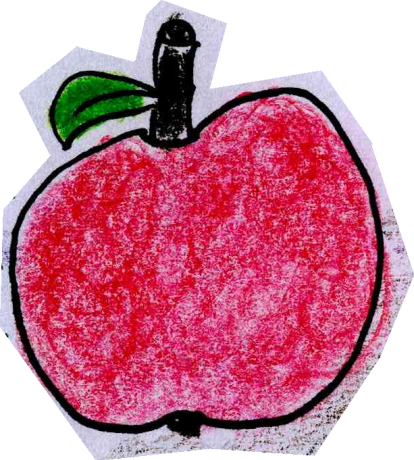 Çizdim bir kırmızı elma :)